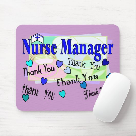 ナースのマネージャーは感謝していしています マウスパッド (マウス)