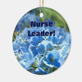 ナースのリーダー! ギフトは最も素晴らしいのあなたは飾ります セラミックオーナメント (左)
