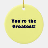 ナースのリーダー! ギフトは最も素晴らしいのあなたは飾ります セラミックオーナメント (裏面)