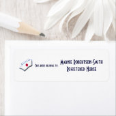 ナースの上限/この本は次に属する：パーソナライズ名 ラベル (インサイチュ)