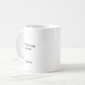 ナースの人柄が伝わるパーソナライズデザイン コーヒーマグカップ (正面左)