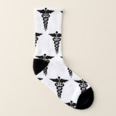 ナースの医学のロゴ ソックス (右外側)