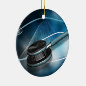 ナースの医学の聴診器 セラミックオーナメント (右)