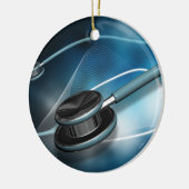 ナースの医学の聴診器 セラミックオーナメント (左)