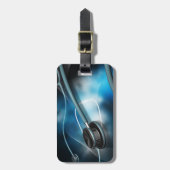 ナースの医学の聴診器 ラゲッジタグ (正面縦)