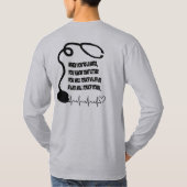 ナースの医学の記号 Tシャツ (裏面)