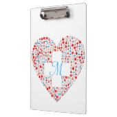 ナースの医療ハートコラージクリップボード クリップボード (左)