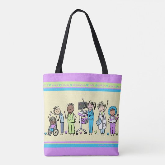 ナースの医者トートバック トートバッグ (裏面)