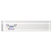 ナースの十字のステッチのプリント デスクネームプレート (正面)