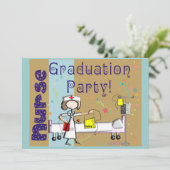 ナースの卒業のパーティの招待状 招待状 (スタンド正面)