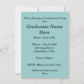 ナースの卒業の招待状の2013年の聴診器 招待状 (裏面)