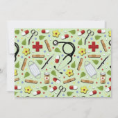 ナースの卒業の招待 招待状 (裏面)