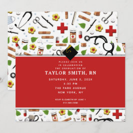 ナースの卒業の招待 招待状
