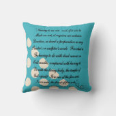 ナースの卒業の枕フローレンス・ナイチンゲールの引用文 クッション (裏面)