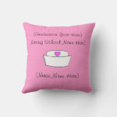 ナースの卒業ピローフローレンスナイチンゲール語 クッション (裏面)