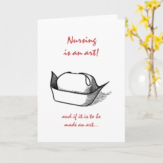 ナースの卒業 カード (黄色い花)