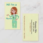 ナースの名刺のテンプレート 名刺 (正面/裏面)