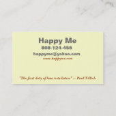 ナースの名刺のテンプレート 名刺 (裏面)