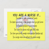 ナースの名言 "あなたは看護師である場合" ポストカード (正面/裏面)