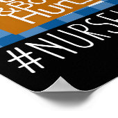 ナースの回復と体がナースの健康を損おもしろいなう ポスター (角)