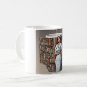 ナースの夜勤:ブレイブマグカップに捧げる コーヒーマグカップ (正面左)