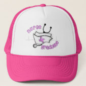 ナースの大学院のギフト(帽子および聴診器のデザイン) キャップ (正面)