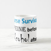 ナースの存続 コーヒーマグカップ (中央)