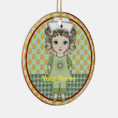 ナースの小さな女の子 セラミックオーナメント (右)