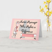 ナースの差し出し経営者 カード (黄色い花)