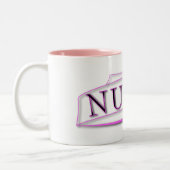 ナースの帽子のマグ ツートーンマグカップ (左)