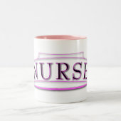 ナースの帽子のマグ ツートーンマグカップ (中央)