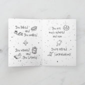 ナースの引退ユーモアの手おもしろい引き カード (内部)