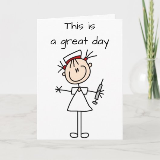 **ナースの引退**外出してショットを飲みに行く カード (正面)