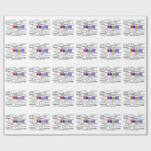 ナースの強さの単語を包むナースの卒業 ラッピングペーパー (フラット)