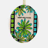 ナースの従業者のお洒落な花II セラミックオーナメント (右)