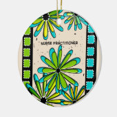 ナースの従業者のお洒落な花II セラミックオーナメント (左)