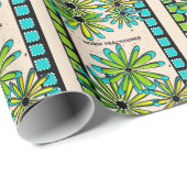 ナースの従業者のお洒落な花II ラッピングペーパー (ロールコーナー)