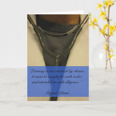 ナースの従業者のお祝いの挨拶状 カード (黄色い花)