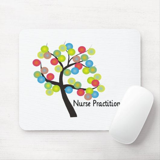 ナースの従業者のアートな木のデザインのギフト マウスパッド (マウス)