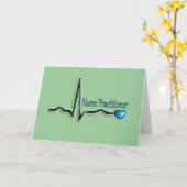 ナースの従業者のギフトQRSのデザイン カード (黄色い花)