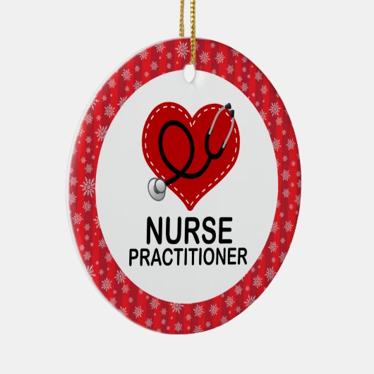 ナースの従業者のクリスマスのギフトのオーナメント セラミックオーナメント (右)