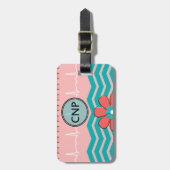 ナースの従業者のシェブロンのデザイン ラゲッジタグ (正面縦)