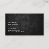 ナースの従業者の専門の暗闇 名刺 (裏面)