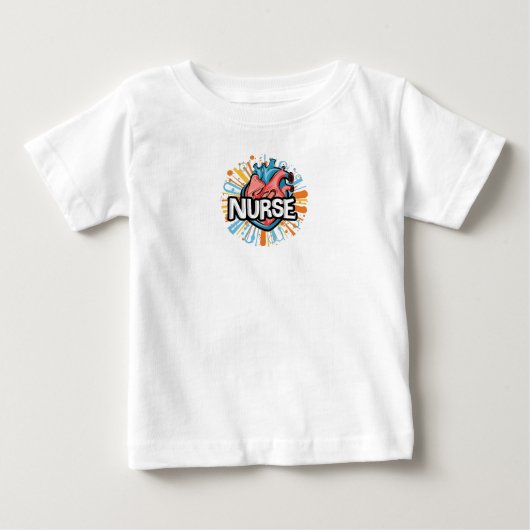 ナースの心拍 ベビーTシャツ (正面)