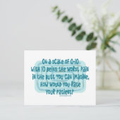 ナースの患者の評価 ポストカード (スタンド正面)