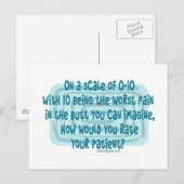 ナースの患者の評価 ポストカード (正面/裏面)