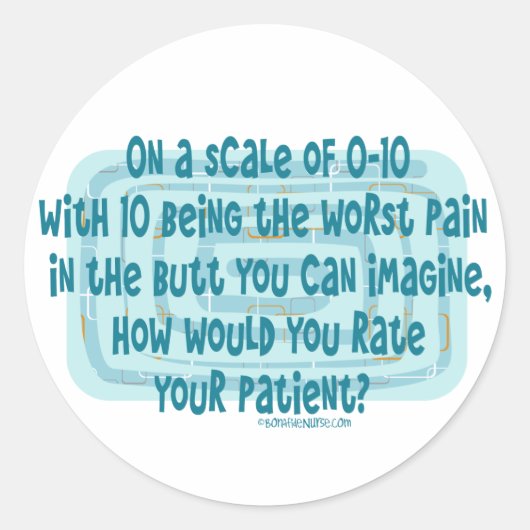 ナースの患者の評価 ラウンドシール (正面)