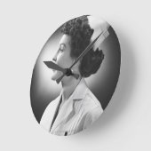 ナースの提起 ラウンド壁時計 (傾斜)
