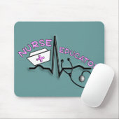 ナースの教育者QRSおよびナースの帽子のデザイン マウスパッド (マウス)