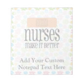 ナースの方が良い、包帯 ノートパッド (正面)